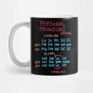 German Grammar (Pronouns) Mug